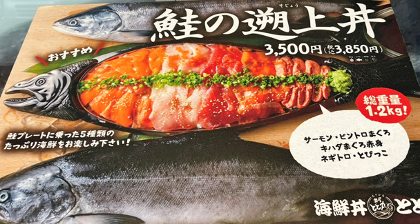 鮭の遡上丼1